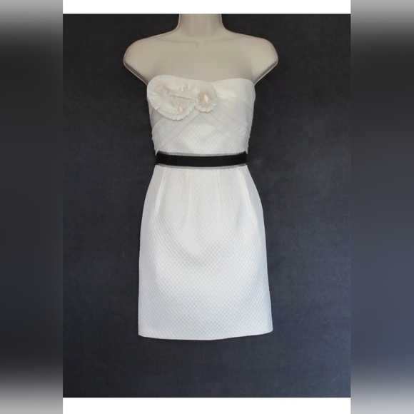 BCBG Cream Dress -Size 8 - Picture 5 of 16